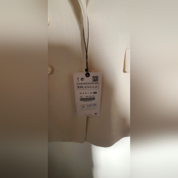 Zara Knit double-breasted blazer - Picture 7 of 7